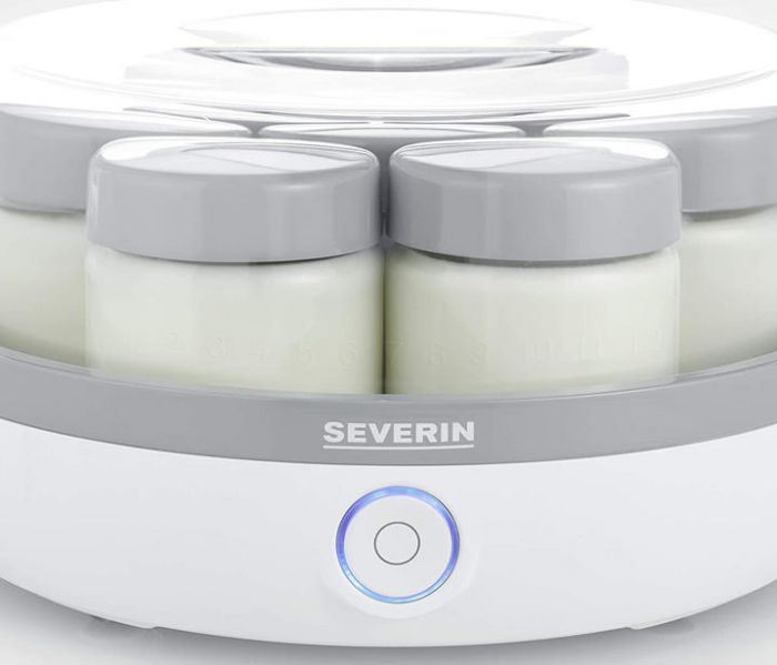 Йогуртниця  Severin 13Вт, пластик, біло-сірий