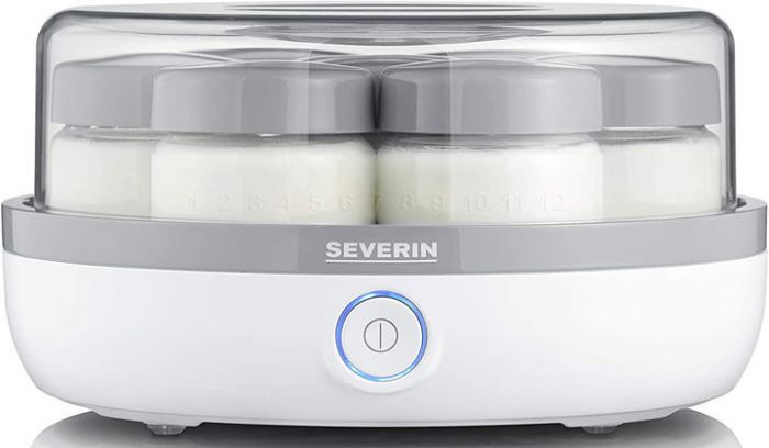 Йогуртниця  Severin 13Вт, пластик, біло-сірий