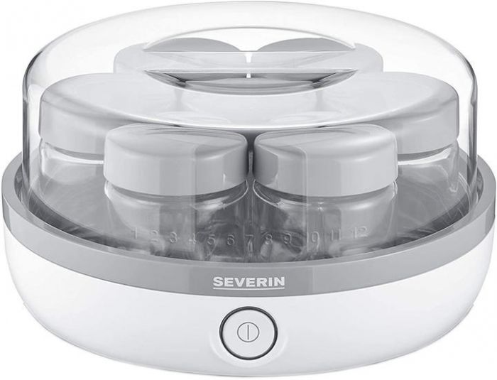 Йогуртниця  Severin 13Вт, пластик, біло-сірий