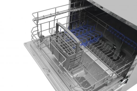 Посудомийна машина Hansa настільна, 6компл., A+, 55см, дисплей, сріблястий