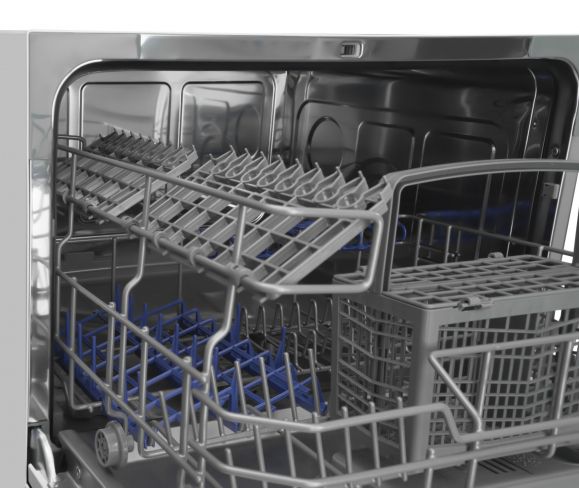 Посудомийна машина Hansa настільна, 6компл., A+, 55см, дисплей, сріблястий