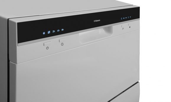Посудомийна машина Hansa настільна, 6компл., A+, 55см, дисплей, сріблястий
