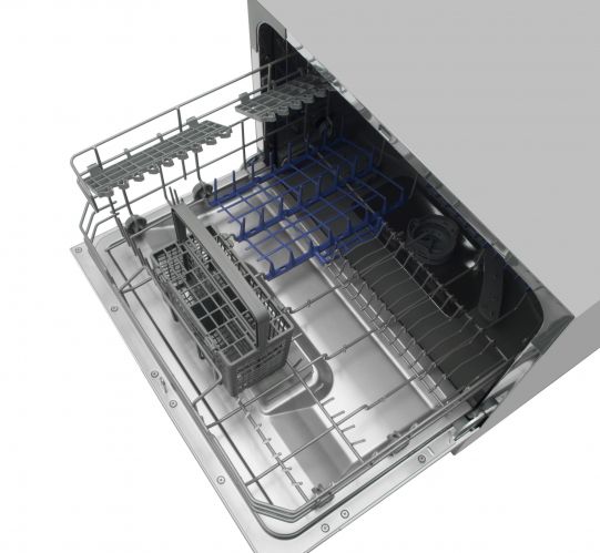 Посудомийна машина Hansa настільна, 6компл., A+, 55см, дисплей, сріблястий