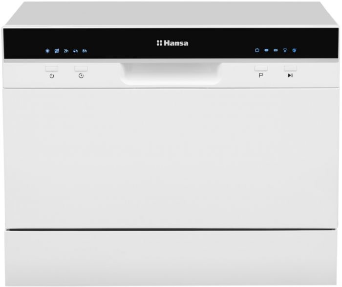 Посудомийна машина Hansa настільна, 6компл., A+, 55см, дисплей, білий