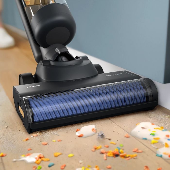 Пилосос Philips безпровідний AquaTrio, вологе прибирання, конт пил -0.42л, автон. робота до 25хв, PowerCyclone Aqua, турборежим, чорний