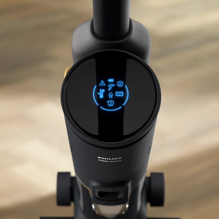 Пилосос Philips безпровідний AquaTrio, вологе прибирання, конт пил -0.42л, автон. робота до 25хв, PowerCyclone Aqua, турборежим, чорний