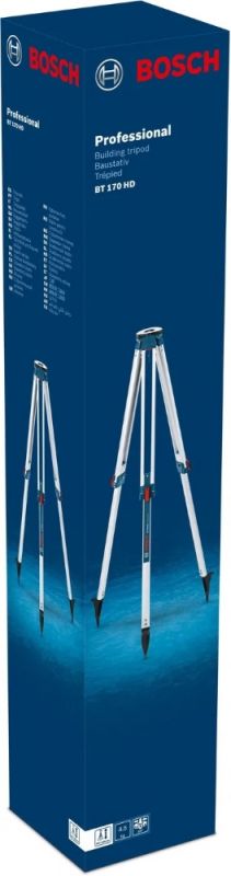 Штатив Bosch BT170HD для оптичних нівелірів, 5/8", 107-165см, 5.5 кг