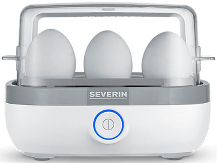 Яйцеварка Severin 420Вт, електр. керування , на 6 яєць, звуков., сигнал, пластик, білий