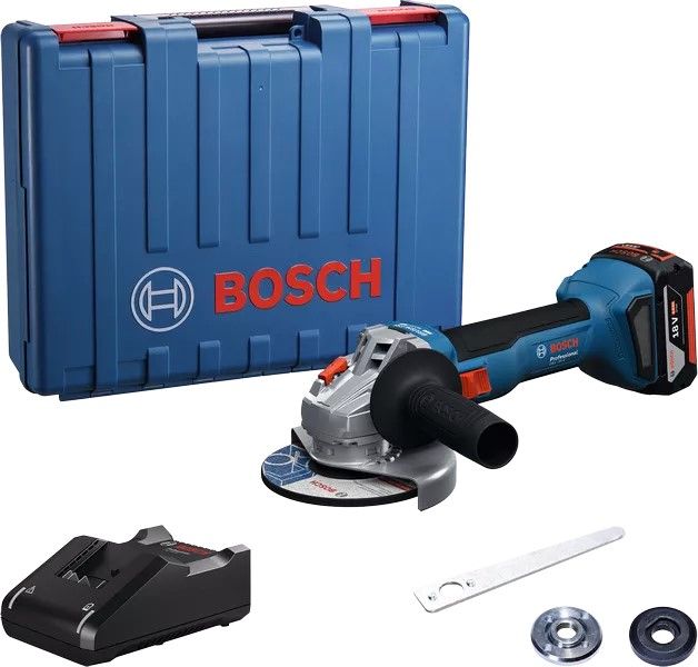 Шліфмашина кутова акумуляторна Bosch GWS 18V-8 125мм 18В 1x4А·год 0-11000об·хв 1.6кг кейс ЗП  GAL 18V-40