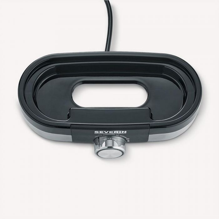 Яйцеварка Severin 270Вт, механічне керування, на 3 яйця, звуков., сигнал, пластик, сіро-чорний