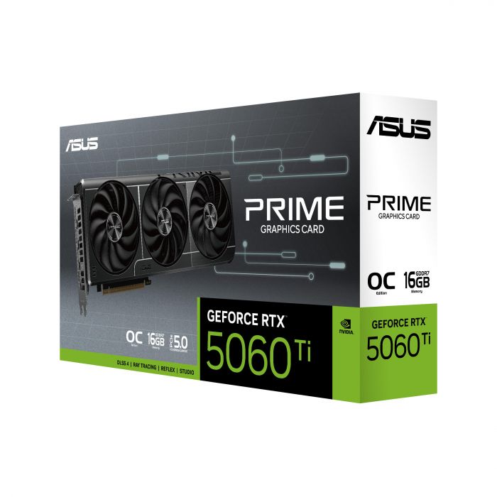 Відеокарта ASUS GeForce RTX 5060 Ti 16GB GDDR7 OC PRIME-RTX5060TI-O16G