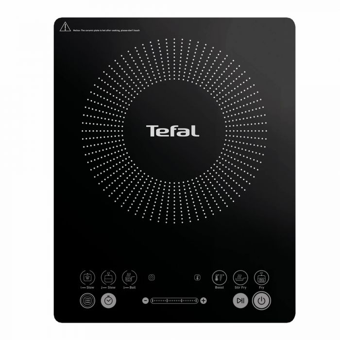 Плитка настільна Tefal індукційна Everyday Slim, комфорок - 1 на 2.1кВт, керування - сенсорне, пррограм - 6, чорний