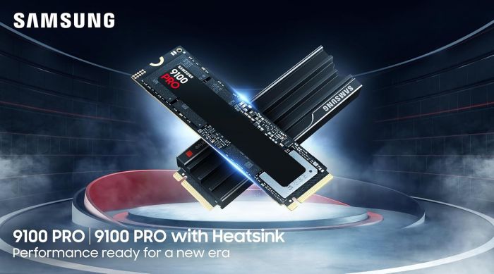 Накопичувач SSD Samsung M.2 1TB PCIe 5.0 9100PRO+ радіатор