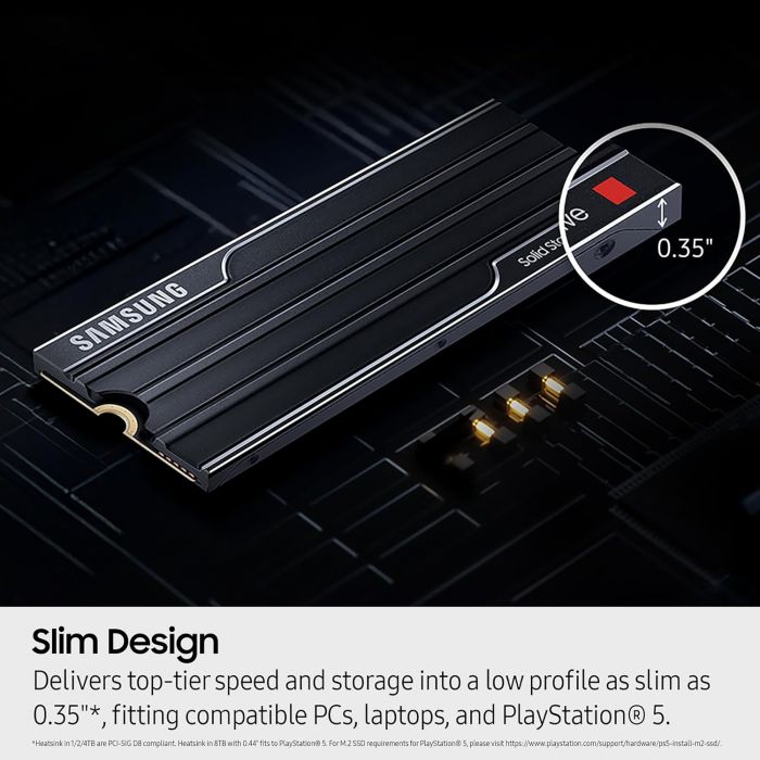 Накопичувач SSD Samsung M.2 2TB PCIe 5.0 9100PRO+ радіатор