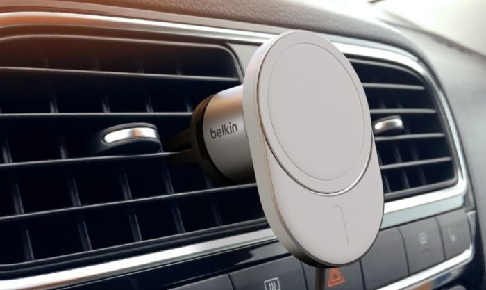 Автомобільний тримач смартфона Belkin MagSafe Qi2 бездротова зарядка, чорний