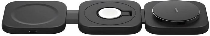 Зарядний пристрій бездротовий Belkin 3в1 Travel Pad Wireless Qi2 15Вт, чорний