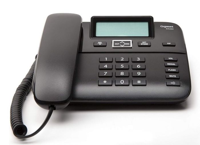 Дротовий телефон Gigaset DA260, чорний