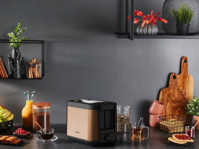 Тостер Tefal Coppertinto 850Вт, розморожування, метал, бронзовий