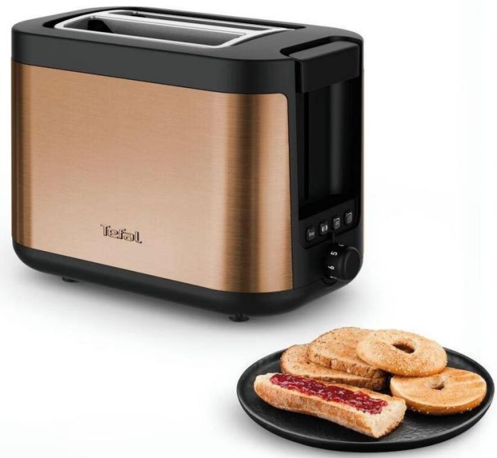Тостер Tefal Coppertinto 850Вт, розморожування, метал, бронзовий