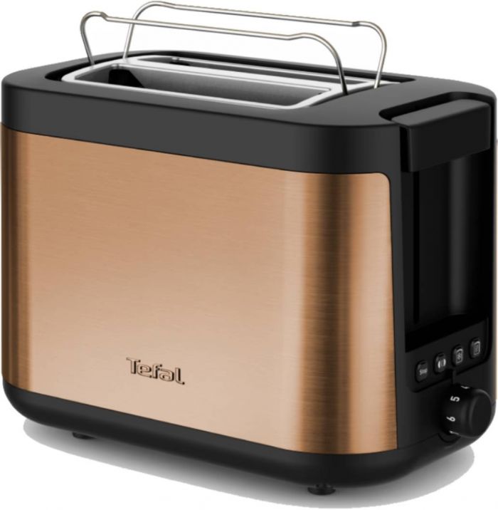 Тостер Tefal Coppertinto 850Вт, розморожування, метал, бронзовий