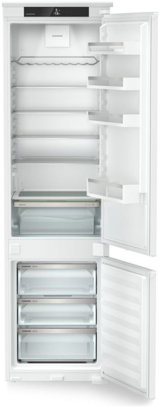 Холодильник Liebherr вбудований з нижн. мороз., 193.8x54.1х54.6, холод.відд.-215л, мороз.відд.-70л, 2дв., A++, NF, диспл внутр., білий