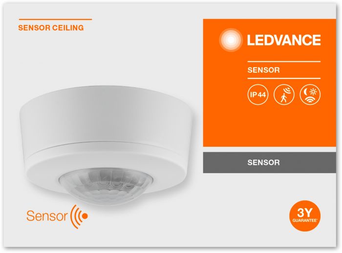 Датчик руху LEDVANCE SENSOR CEILING IP44 білий