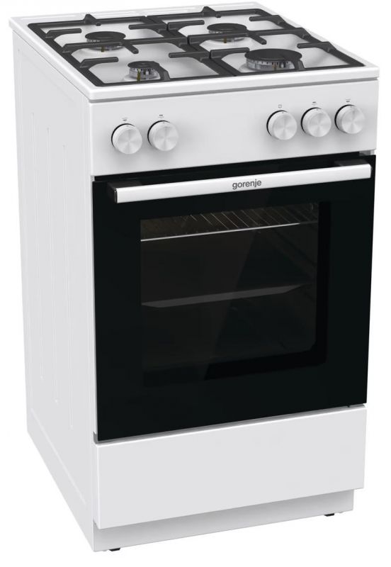 Плита Gorenje газова, 70л, 50x60см, чавун, білий