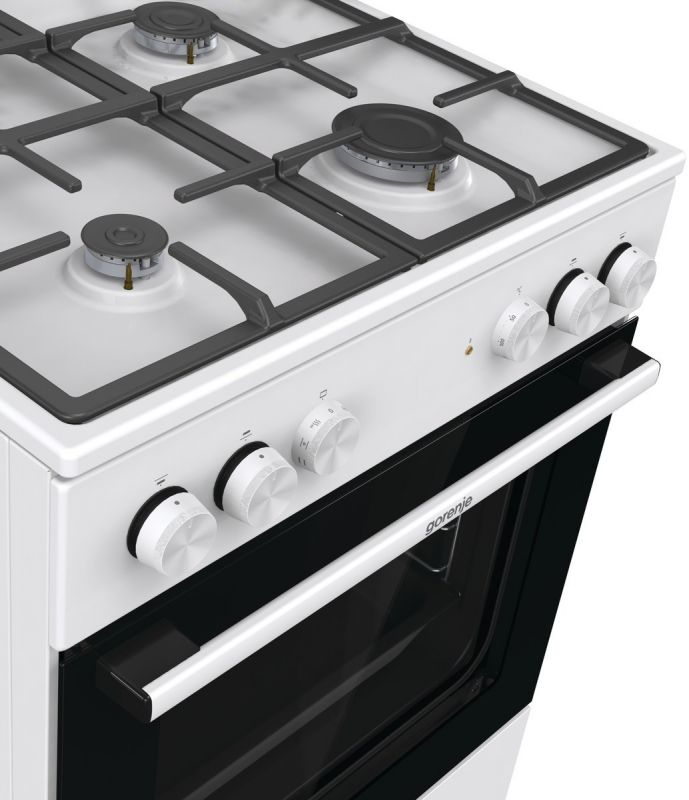 Плита Gorenje комбінована, 71л, 60x60см, чавун, білий