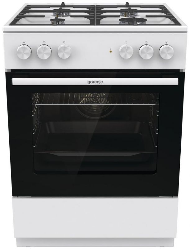 Плита Gorenje комбінована, 71л, 60x60см, чавун, білий