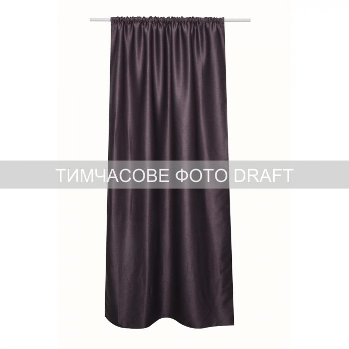 Штора Ardesto 150х270см, блекаут мікровелюр, 100% поліестер, коричневий