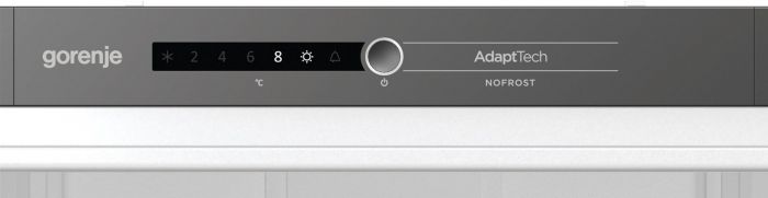 Холодильник Gorenje вбудований з нижн. мороз., 177х55х54см, 2 двері,180(68)л, А++, NF+, Зона св-ті, Внутр. Диспл, Біли