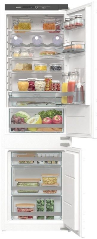 Холодильник Gorenje вбудований з нижн. мороз., 177х55х54см, 2 двері,180(68)л, А++, NF+, Зона св-ті, Внутр. Диспл, Біли