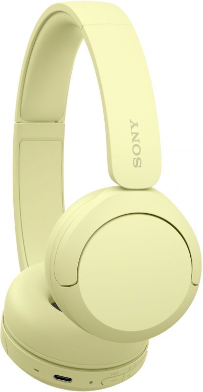 Навушники On-ear Sony WH-CH520 BT 5.2, SBC, AAC, Wireless, Mic, Жовтий