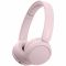 Навушники On-ear Sony WH-CH520 BT 5.2, SBC, AAC, Wireless, Mic, Рожевий