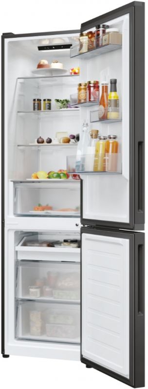 Холодильник Candy з нижн. мороз., 182.5x54.5х60, холод.відд.-197л, мороз.відд.-82л, 2дв., А+, NF, чорний