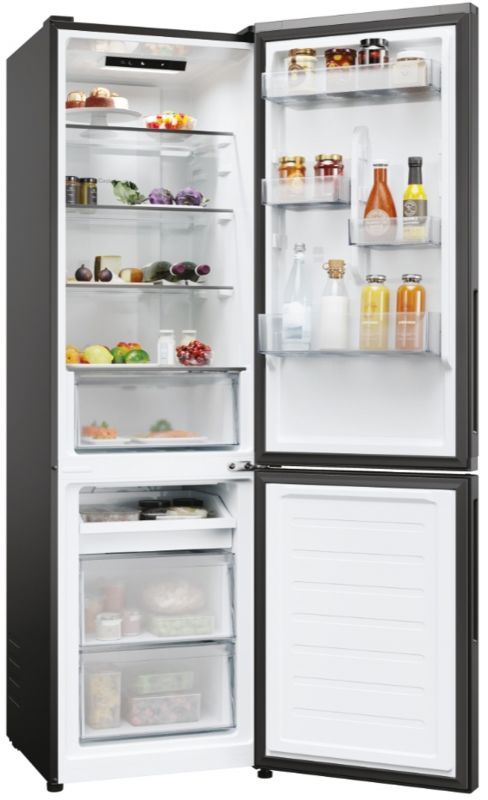 Холодильник Candy з нижн. мороз., 182.5x54.5х60, холод.відд.-197л, мороз.відд.-82л, 2дв., А+, NF, чорний