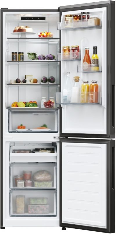 Холодильник Candy з нижн. мороз., 182.5x54.5х60, холод.відд.-197л, мороз.відд.-82л, 2дв., А+, NF, чорний