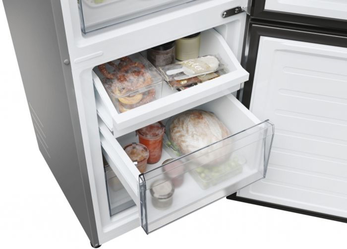 Холодильник Candy з нижн. мороз., 182.5x54.5х60, холод.відд.-197л, мороз.відд.-82л, 2дв., А+, NF, нерж