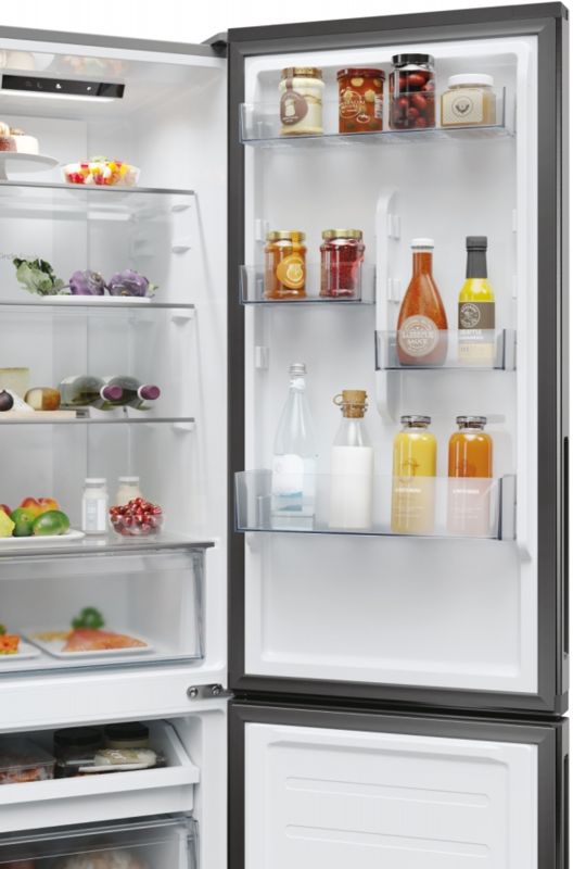 Холодильник Candy з нижн. мороз., 182.5x54.5х60, холод.відд.-197л, мороз.відд.-82л, 2дв., А+, NF, нерж