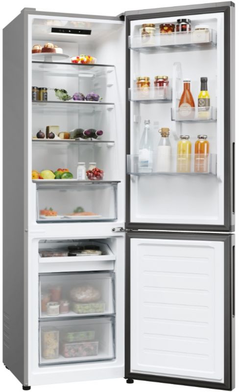 Холодильник Candy з нижн. мороз., 182.5x54.5х60, холод.відд.-197л, мороз.відд.-82л, 2дв., А+, NF, нерж