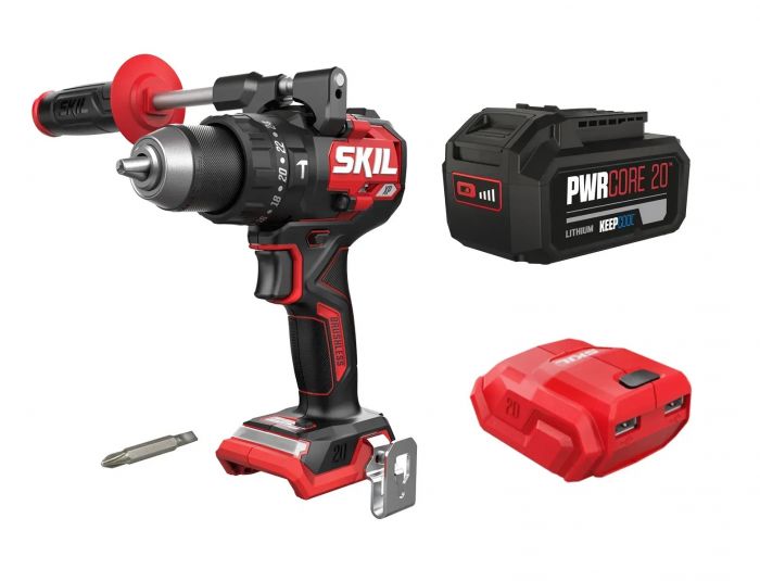 Шурупокрут-дриль ударний акумуляторний SKIL 3085 CA XP 20В 1х5А·год 130Нм 600·2100об·хв 1.65кг