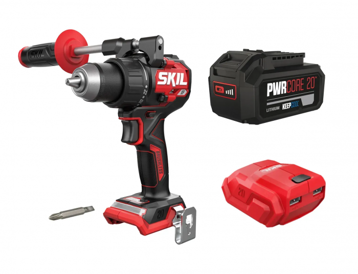 Шурупокрут-дриль акумуляторний SKIL 3080 CA XP 20В 1х5А·год 130Нм 600·2100об·хв 1.55кг