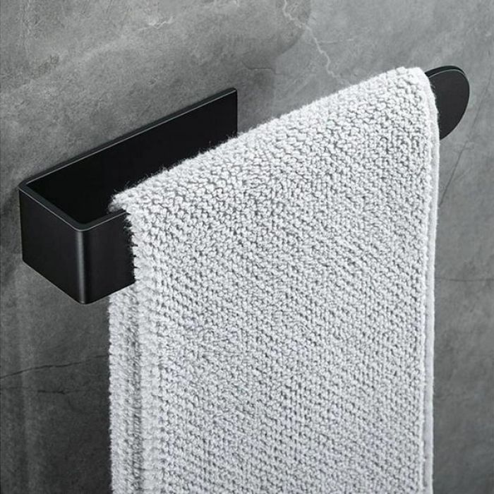 Тримач для рушників NAVIN 230 мм з нержавіючої сталі, чорний матовий