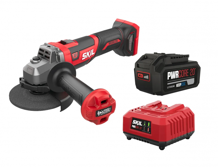 Шліфмашина кутова акумуляторна SKIL 3930 CB XP 125мм безщіткова 20В 1х5А·год 8500об·хв VRS+ плав. пуск 1.88кг