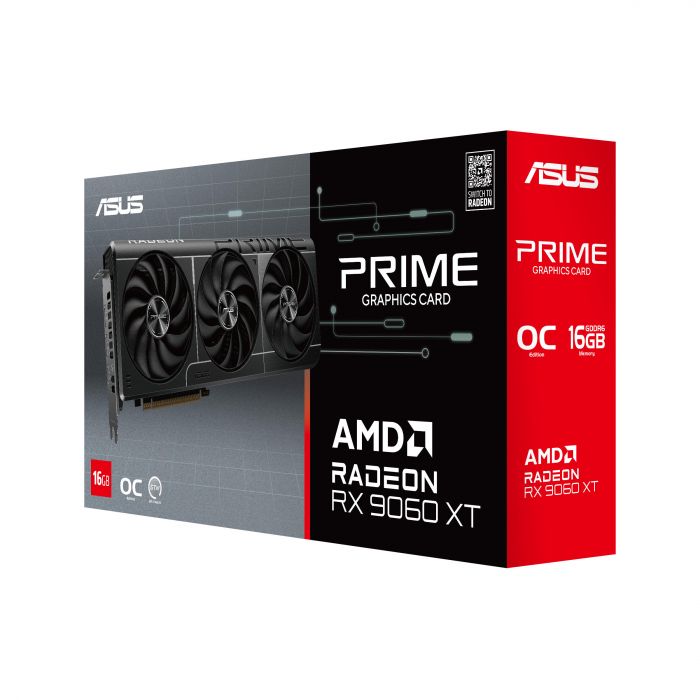 Вiдеокарта ASUS Radeon RX 9060 XT 16GB GDDR6 OC PRIME-RX9060XT-O16G