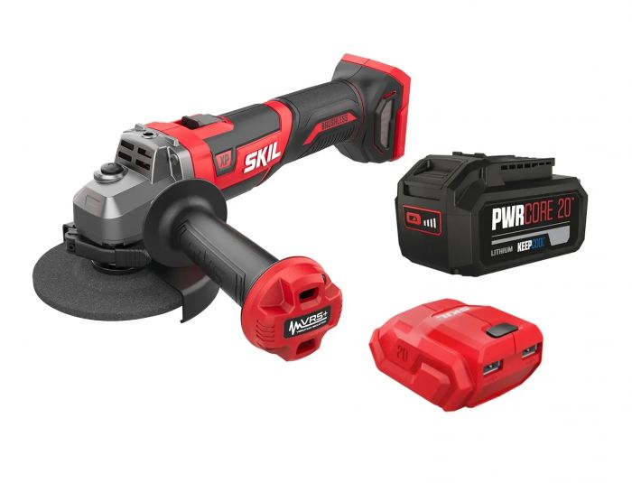 Шліфмашина кутова акумуляторна SKIL 3930 CB XP 125мм безщіткова 20В 1х5А·год 8500об·хв VRS+ плав. пуск 1.88кг