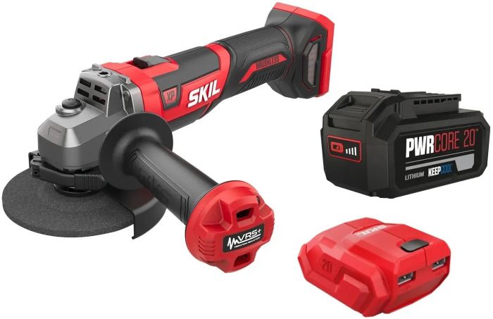 Шліфмашина кутова акумуляторна SKIL 3930 CB XP 125мм безщіткова 20В 1х5А·год 8500об·хв VRS+ плав. пуск 1.88кг