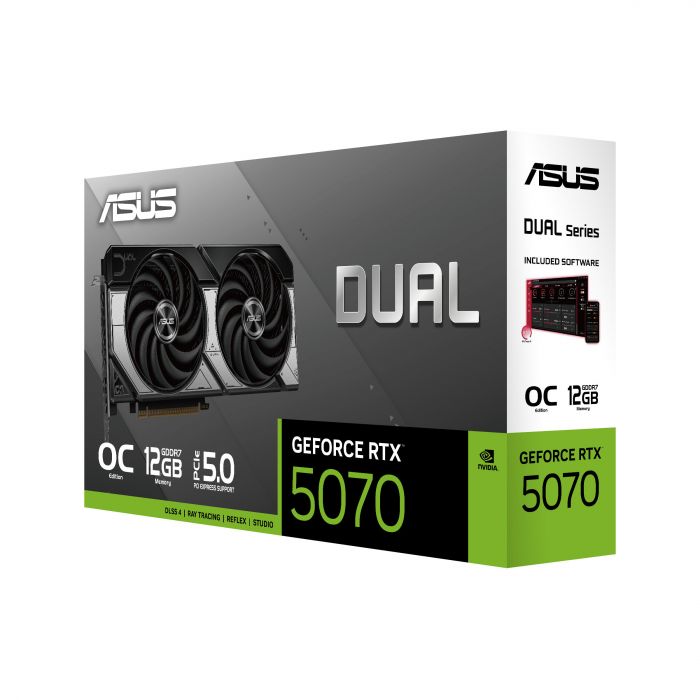Відеокарта ASUS GeForce RTX 5070 12GB GDDR7 OC DUAL-RTX5070-O12G