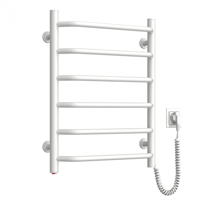 Рушникосушка Navin електрична Блюз, 600х480х123мм, кнопка, сталь, білий, праве підключення