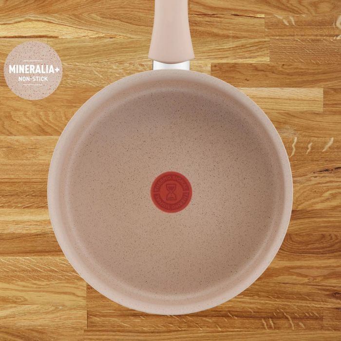 Сотейник Tefal Delight, з кришкою, 24см, алюміній, бпкеліт, бежевий